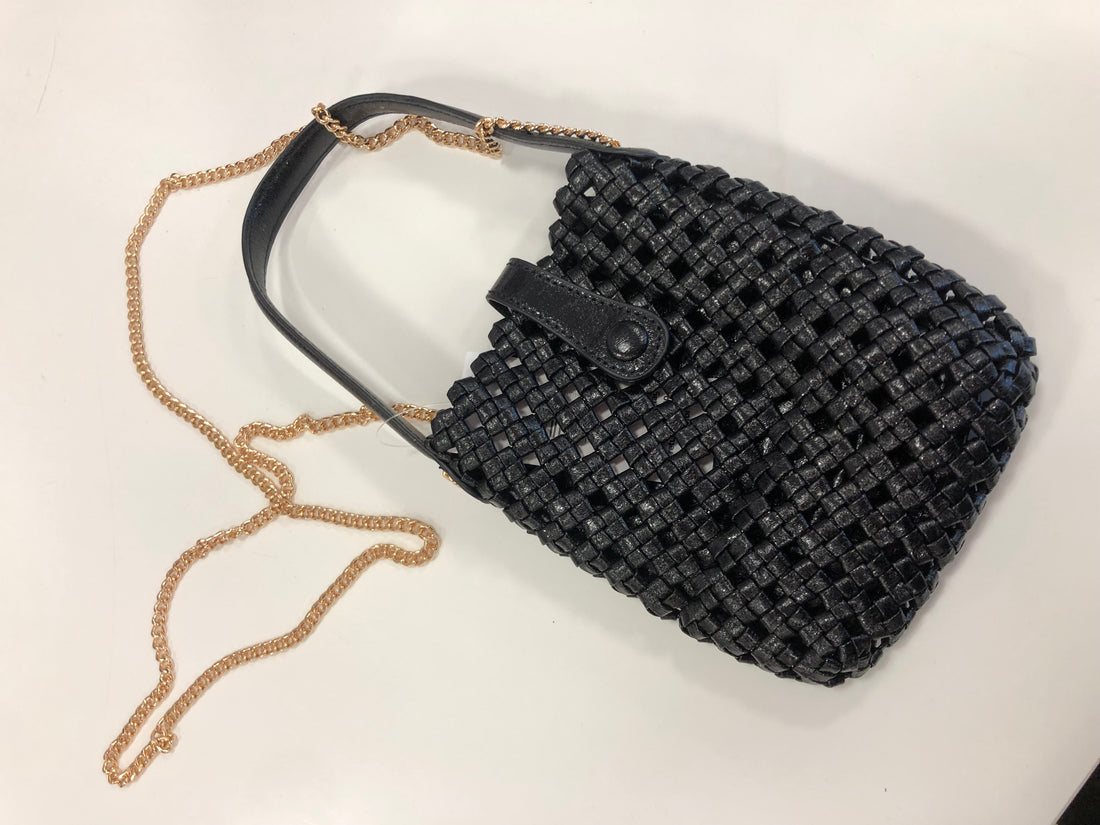Weave pouch mini cross bag