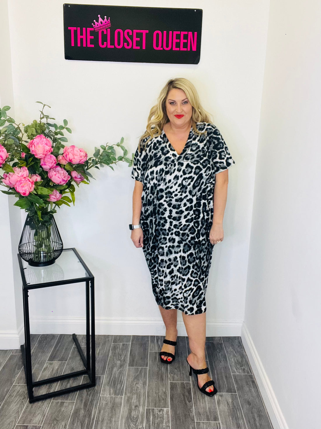 Watermelon Dress Leopard Print