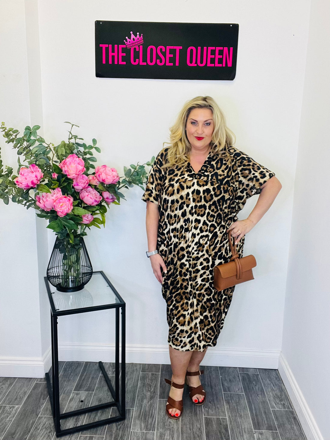 Watermelon Dress Leopard Print