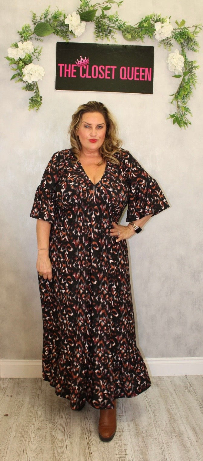 Bailey Dress Crayo Print