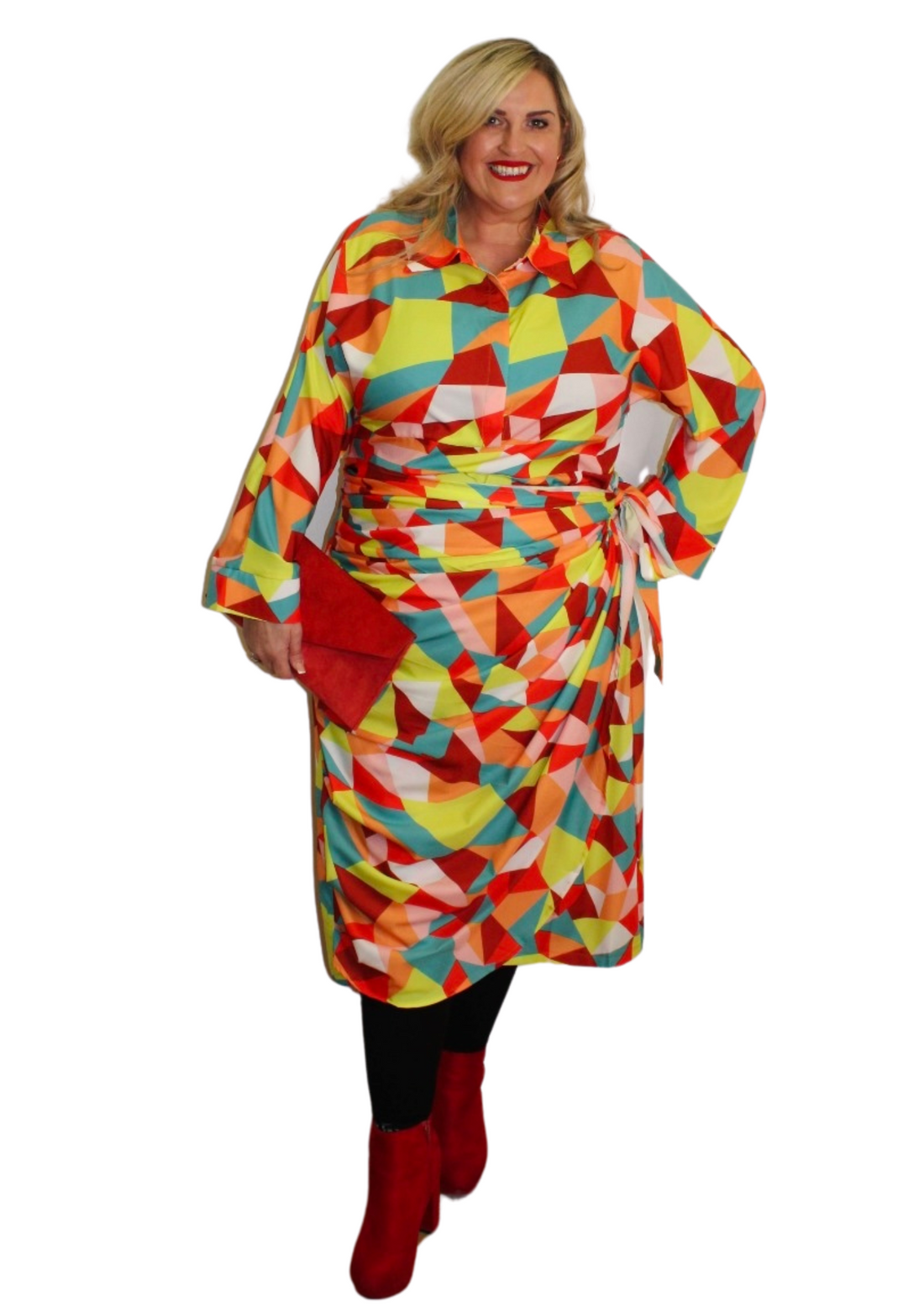 Rainbow Geo Dress