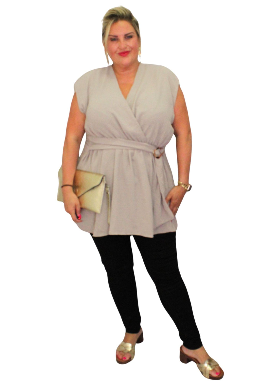 Drop Belt Buckle Top