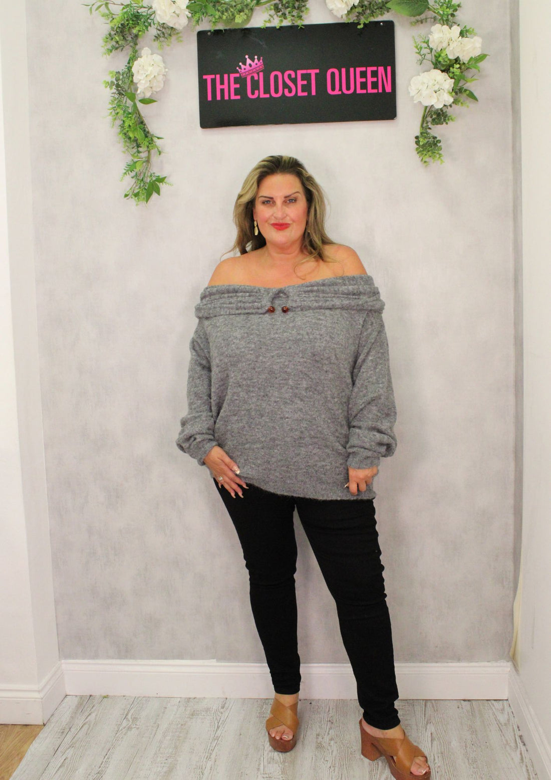 Horseshoe Off Shoulder Jumper