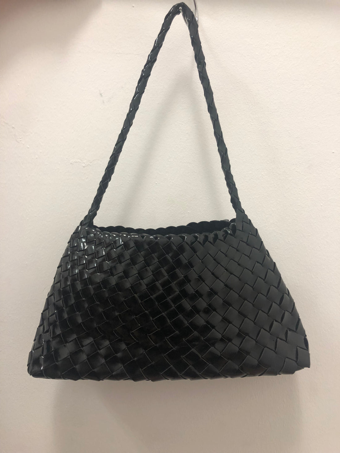 Weave Bow bag metallic