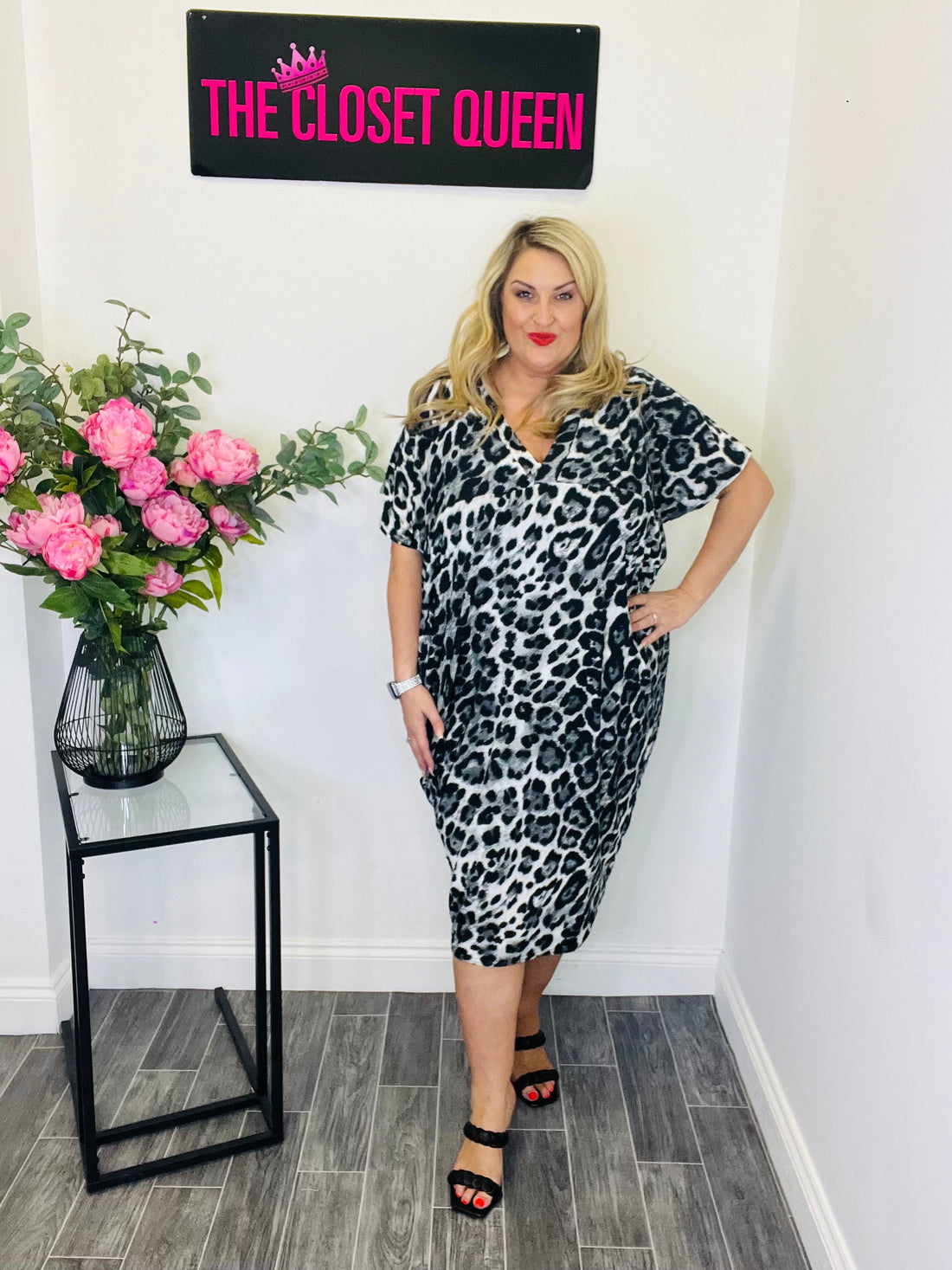 Watermelon Dress Leopard Print