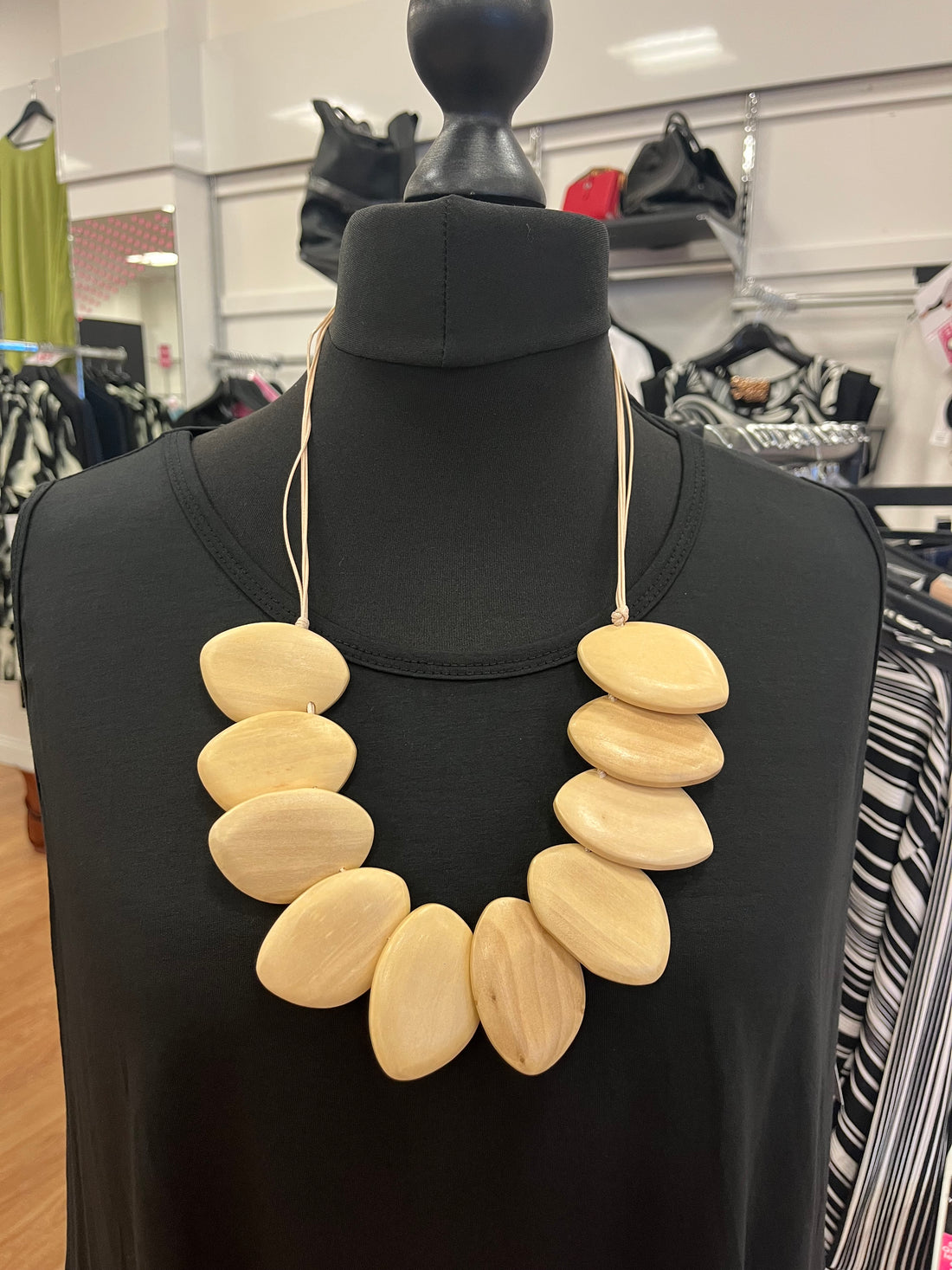 Pebble Wood Necklace