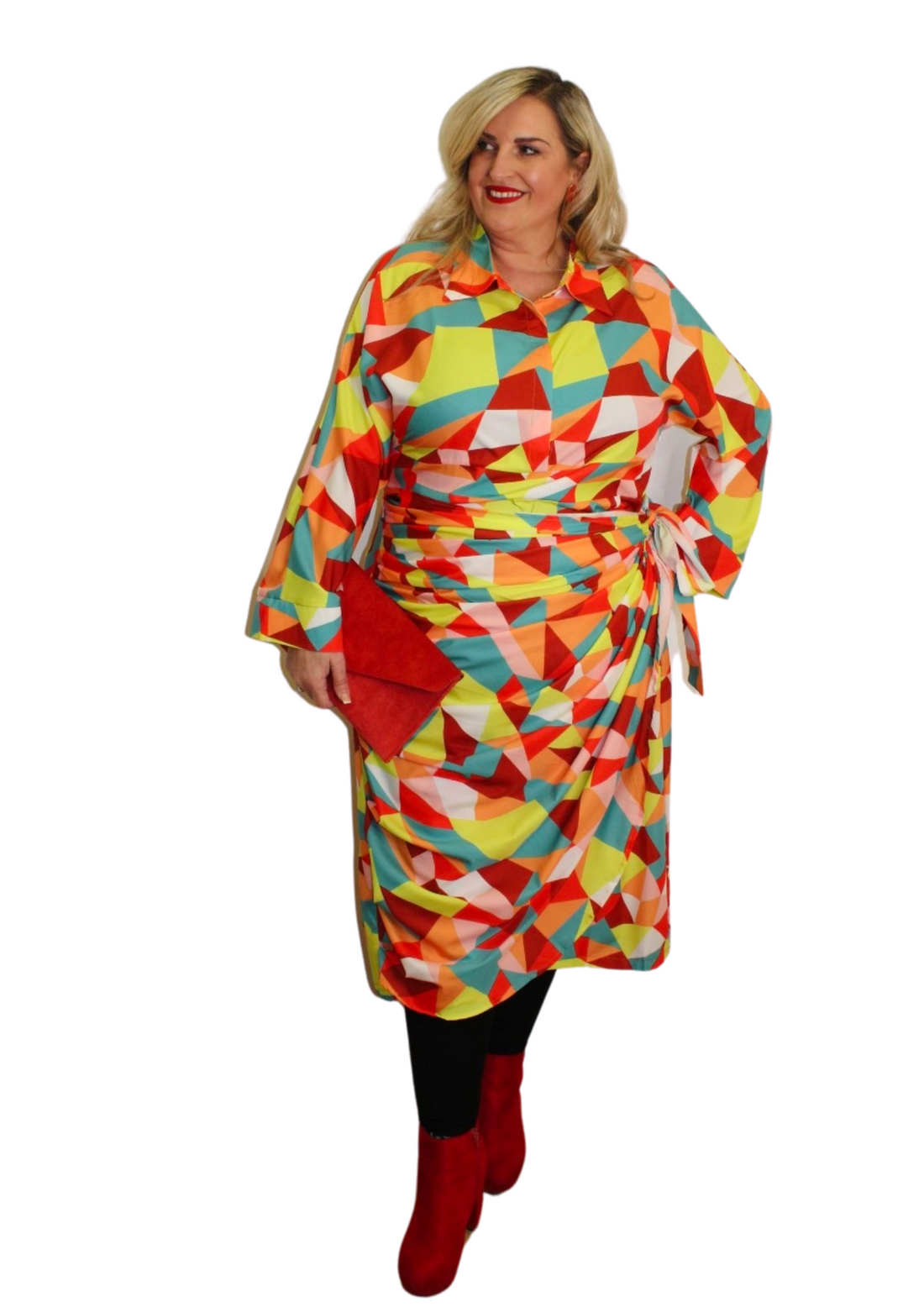 Rainbow Geo Dress
