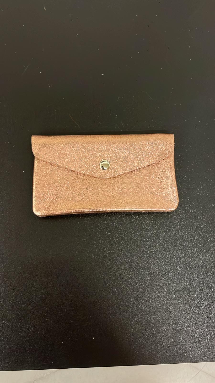 Coin Purse Leather Mid Metallic