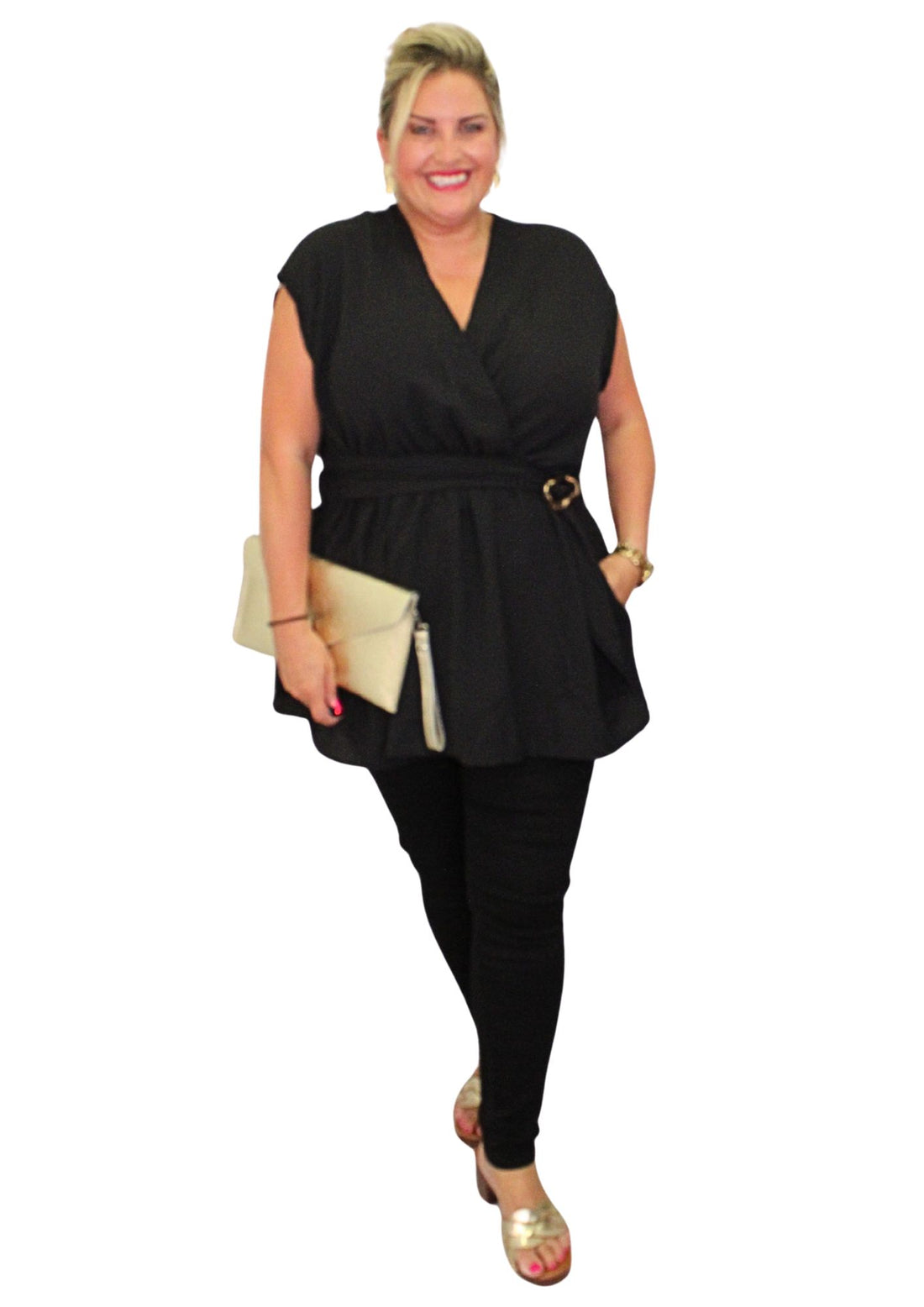 Drop Belt Buckle Top