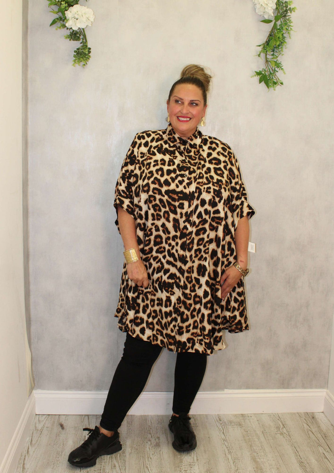 Oval Drop Tunic Shirt