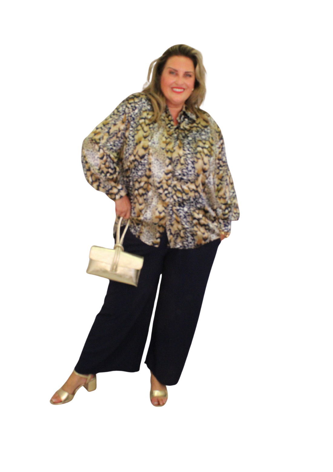 Miry satin effect shirt
