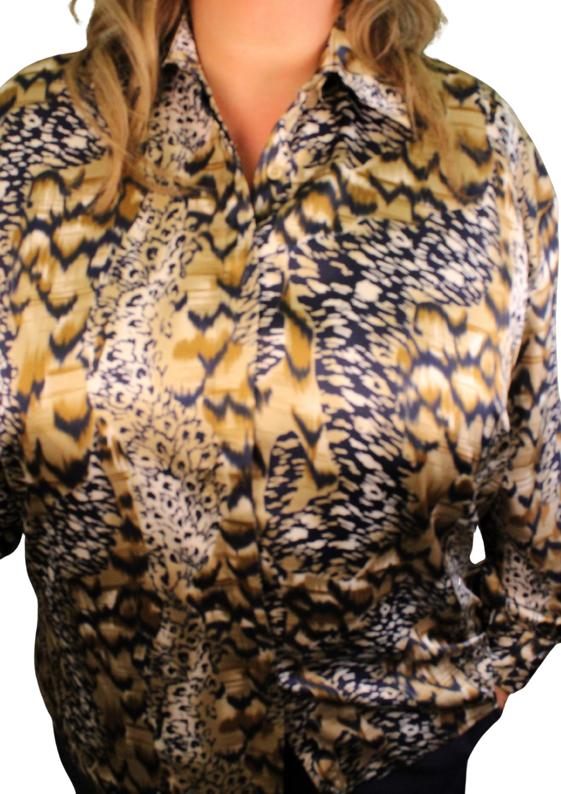 Miry satin effect shirt