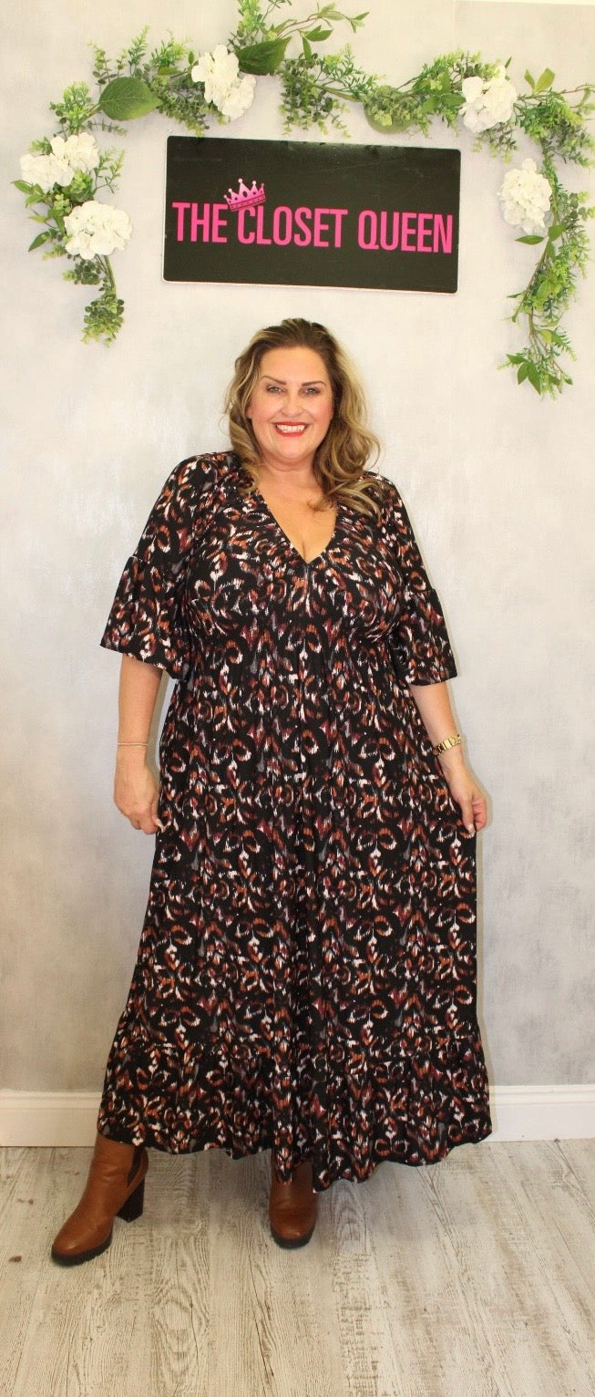 Bailey Dress Crayo Print