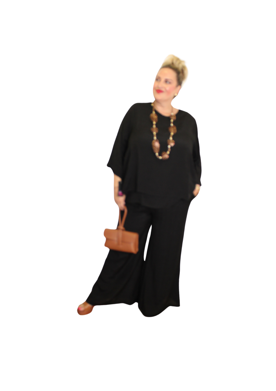 Split back top plain