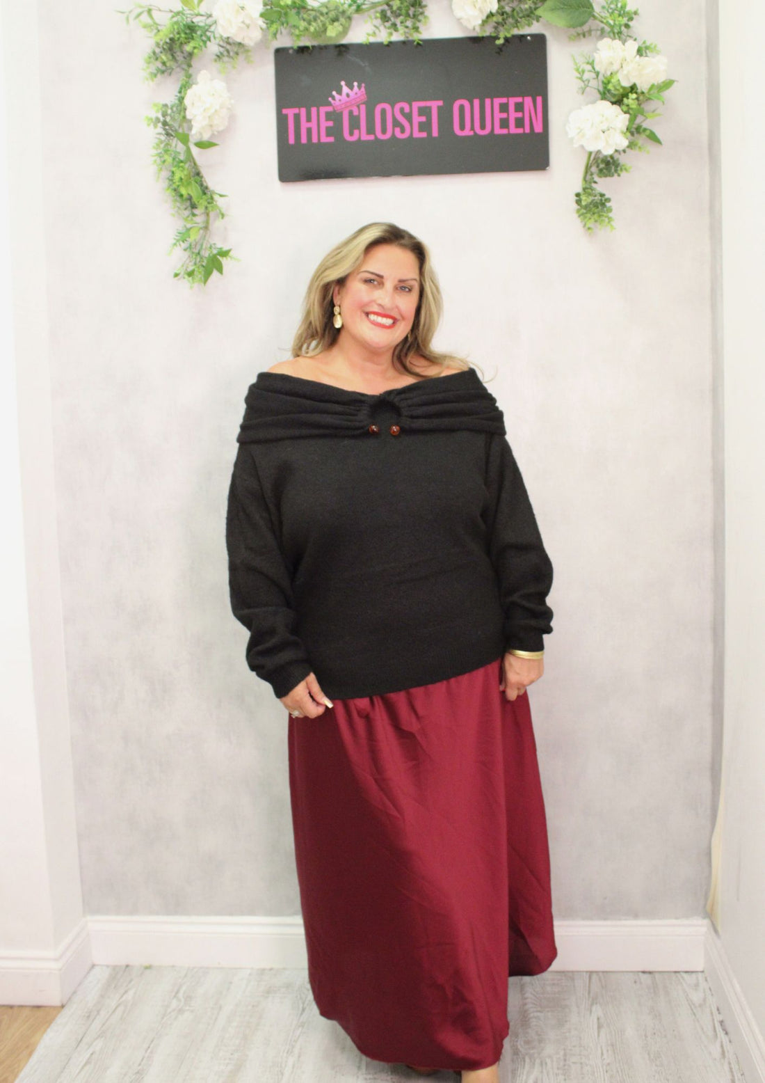 Horseshoe Off Shoulder Jumper