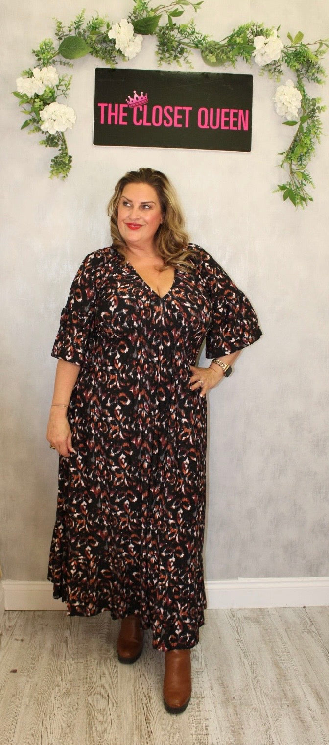 Bailey Dress Crayo Print