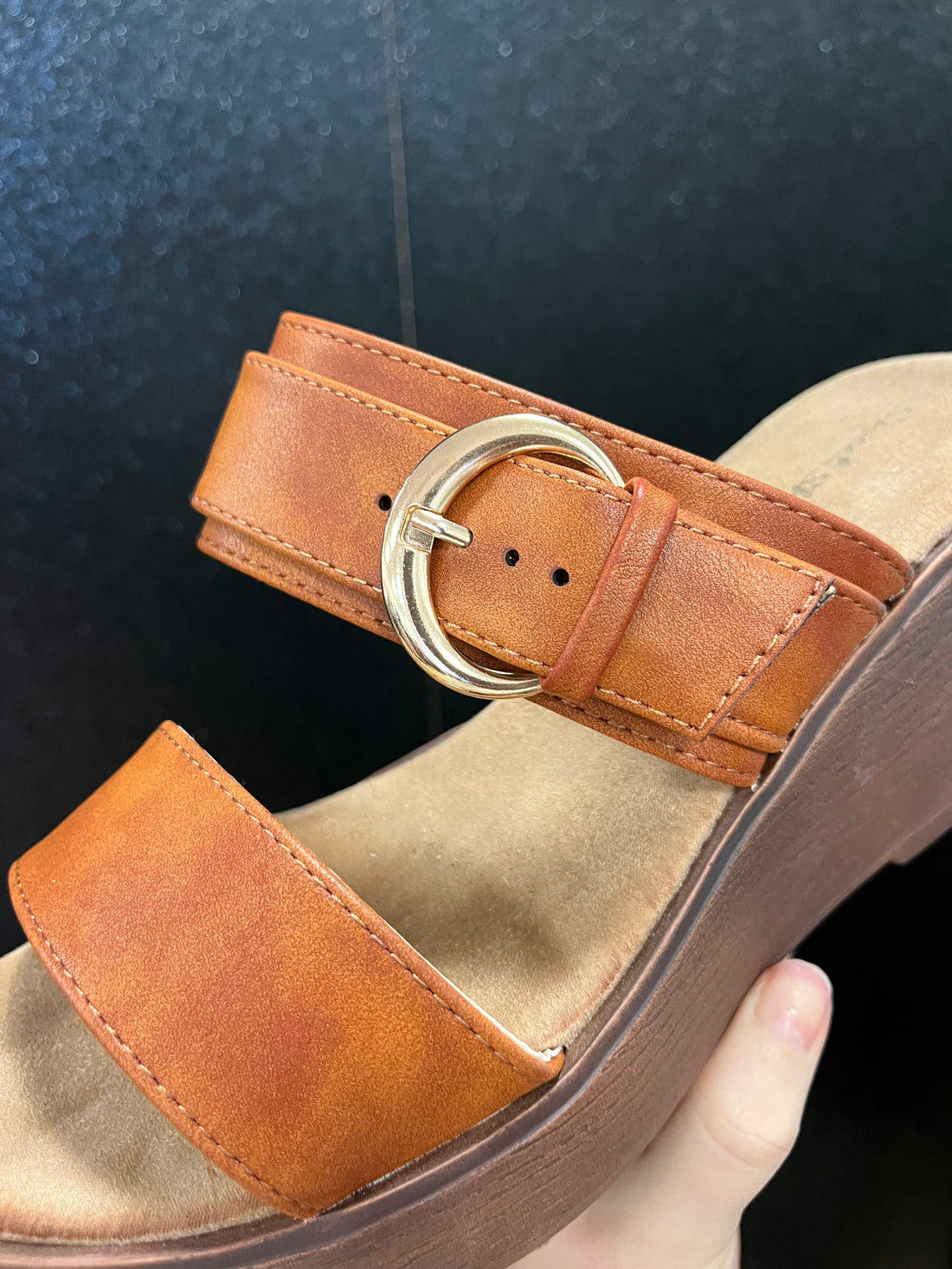Two Strap Wedge Sandals