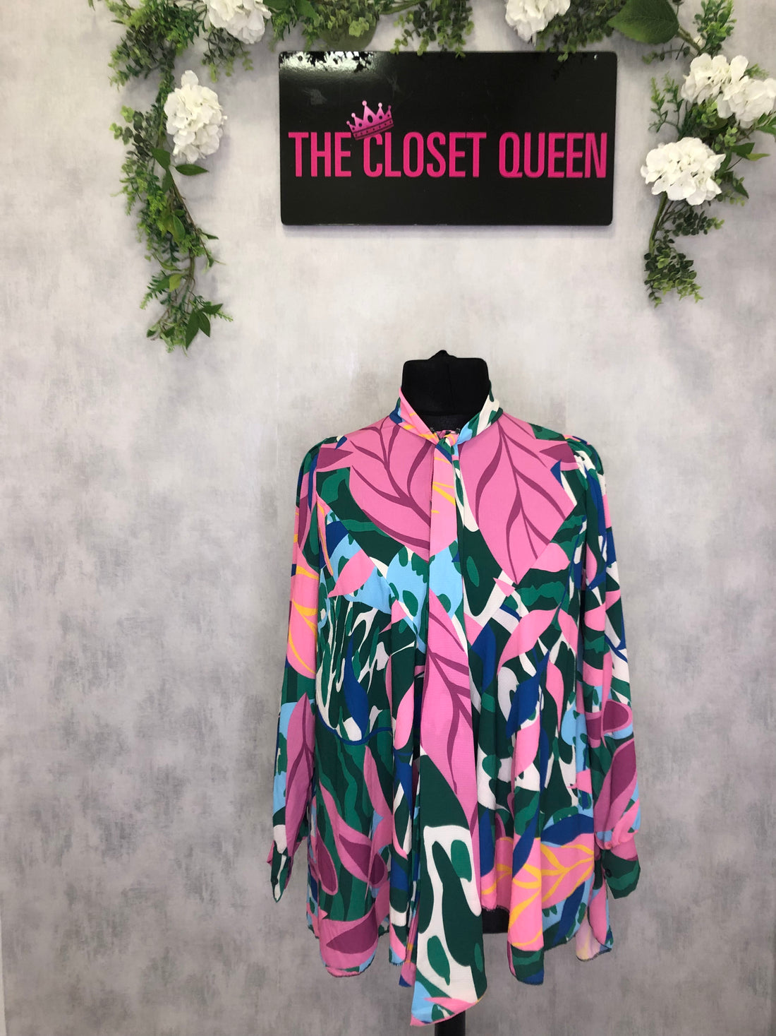 Flow Bow Blouse Midsize LOL Print