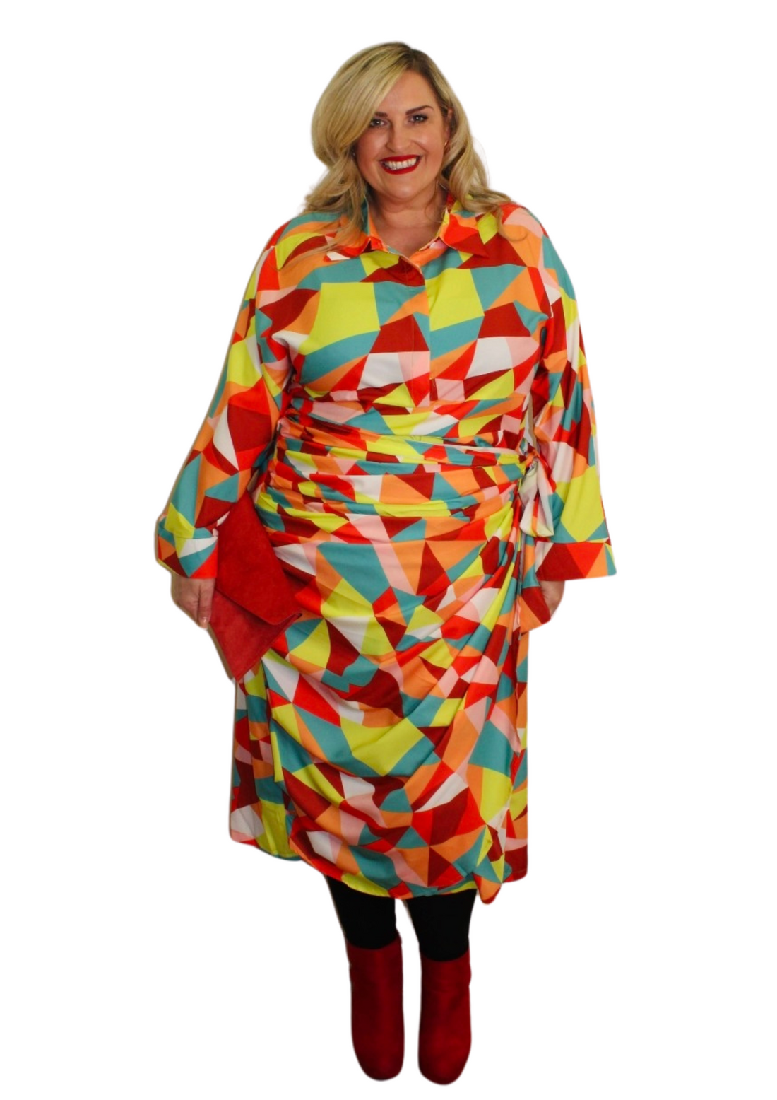 Rainbow Geo Dress