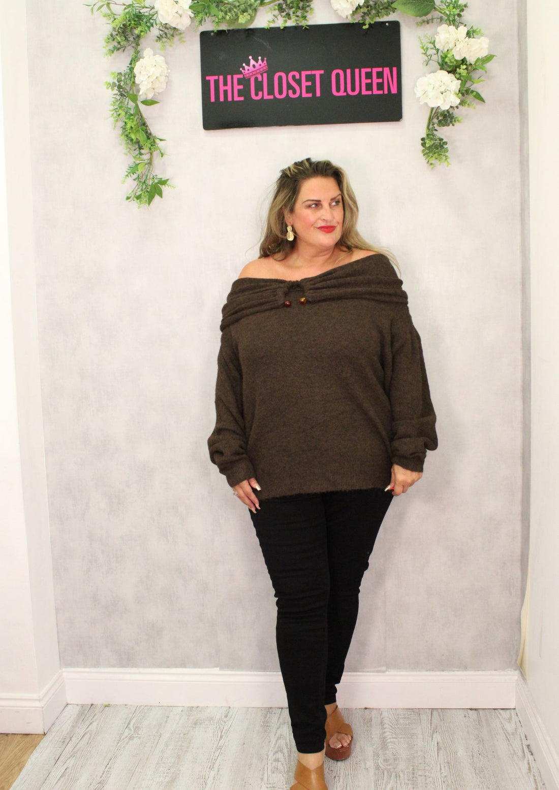 Horseshoe Off Shoulder Jumper