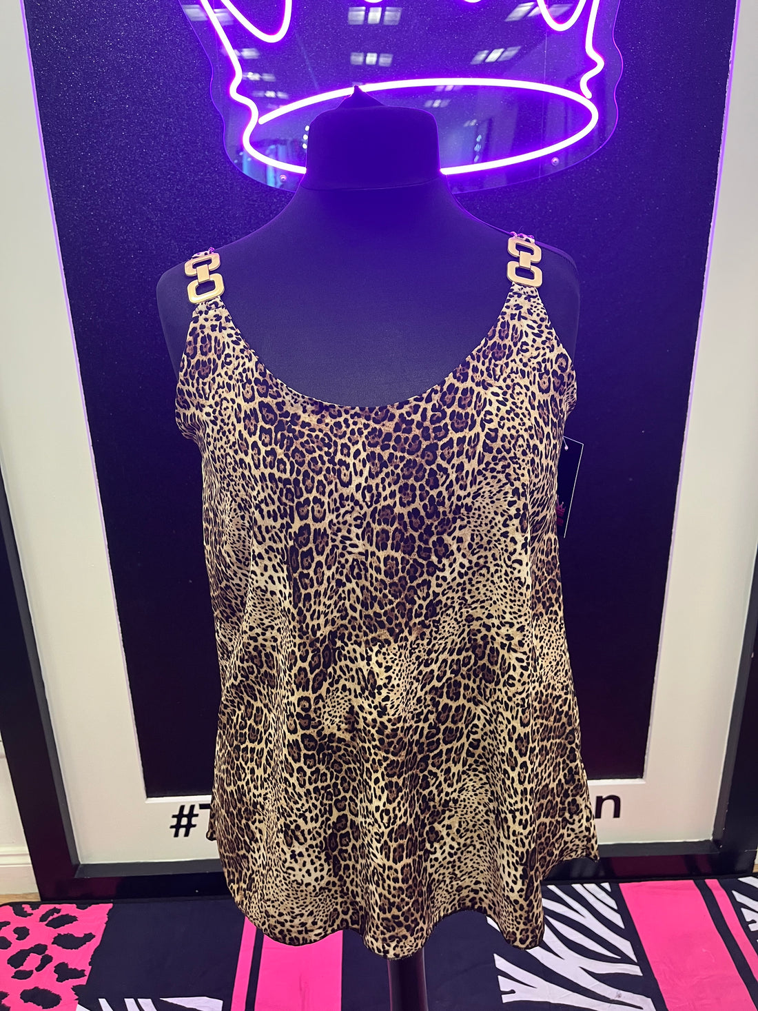 Buckle Vest Top Animal
