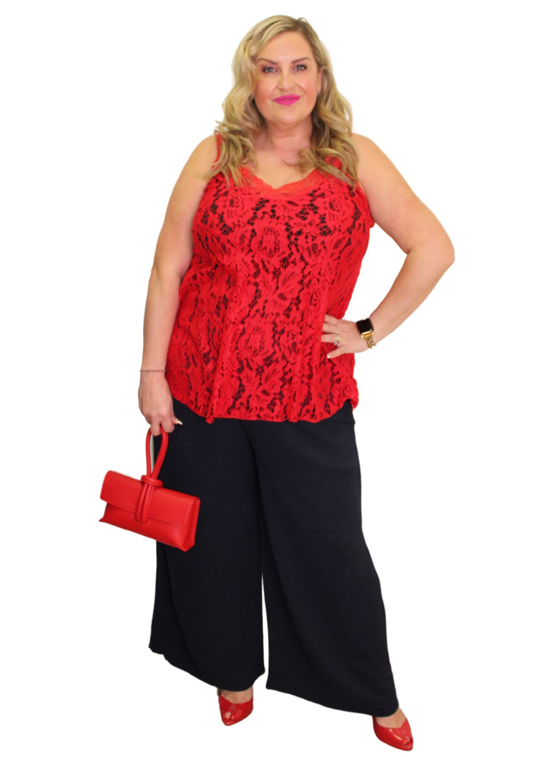 Sheered Top Trouser Plain