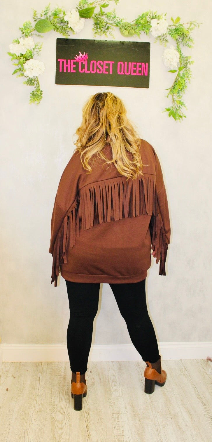 Western Oversize Bounce Top