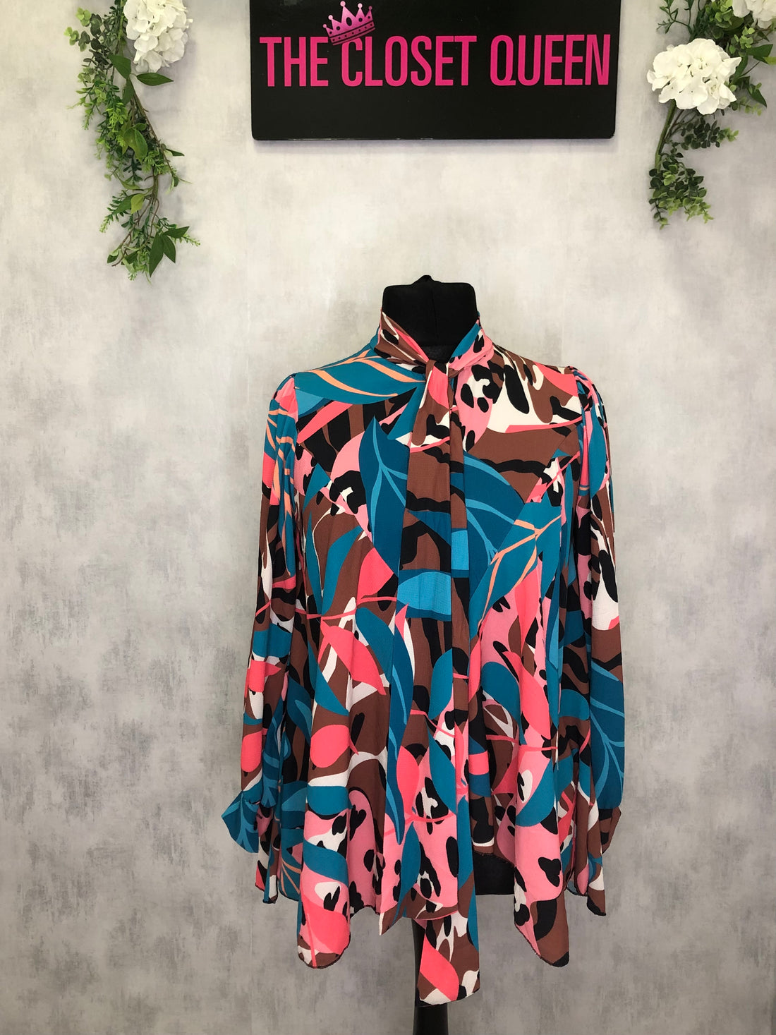 Flow Bow Blouse Midsize LOL Print