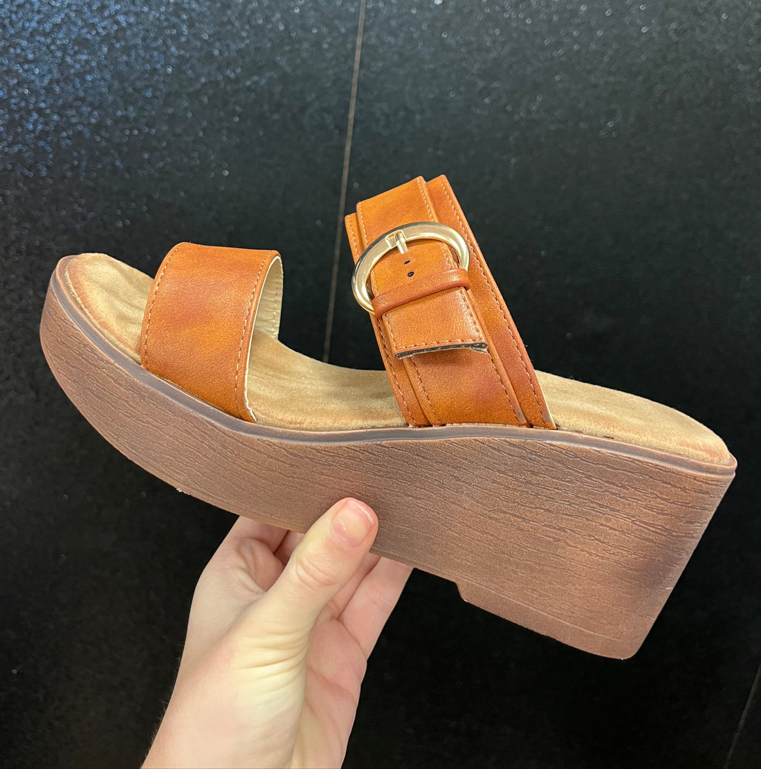 Two Strap Wedge Sandals