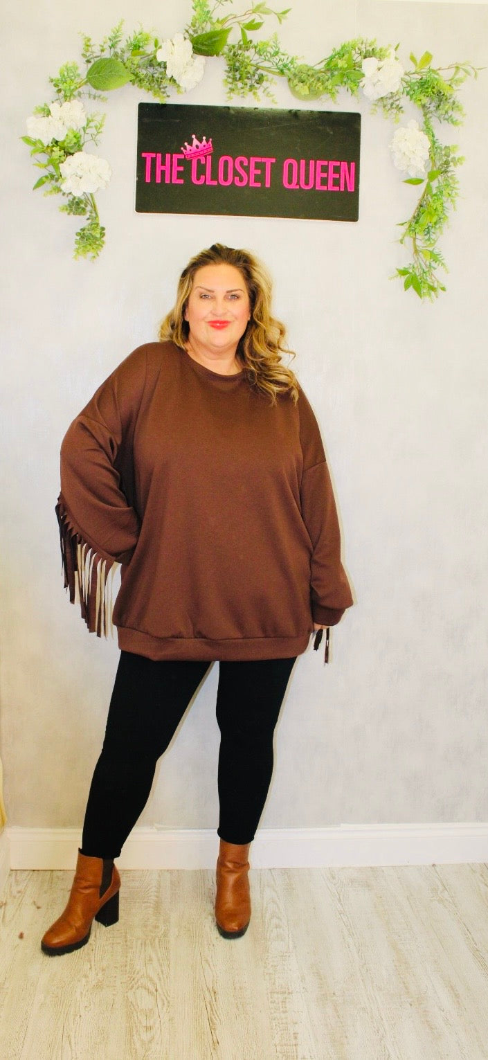 Western Oversize Bounce Top