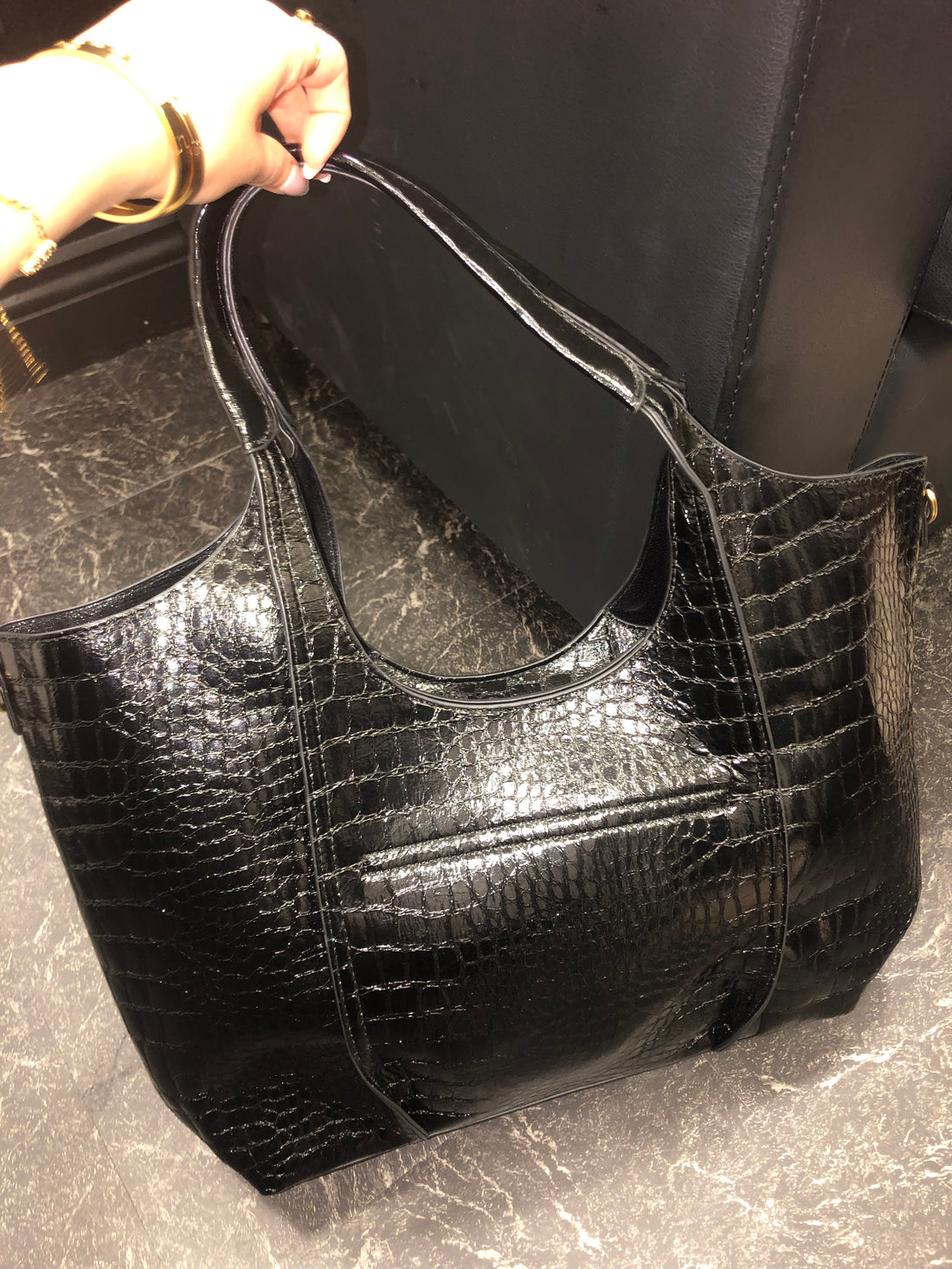 Croc Metallic Carry Bag