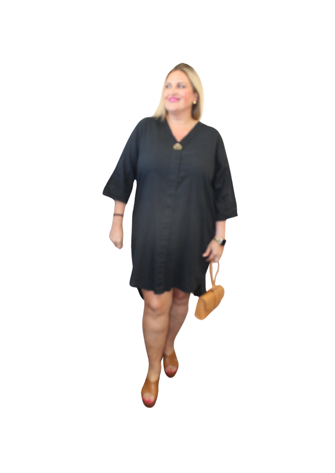 Brass Button Dress