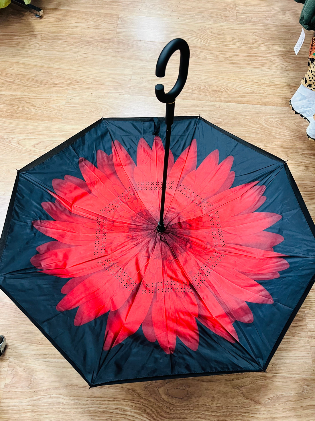 Inside Out Umbrella Flower Print