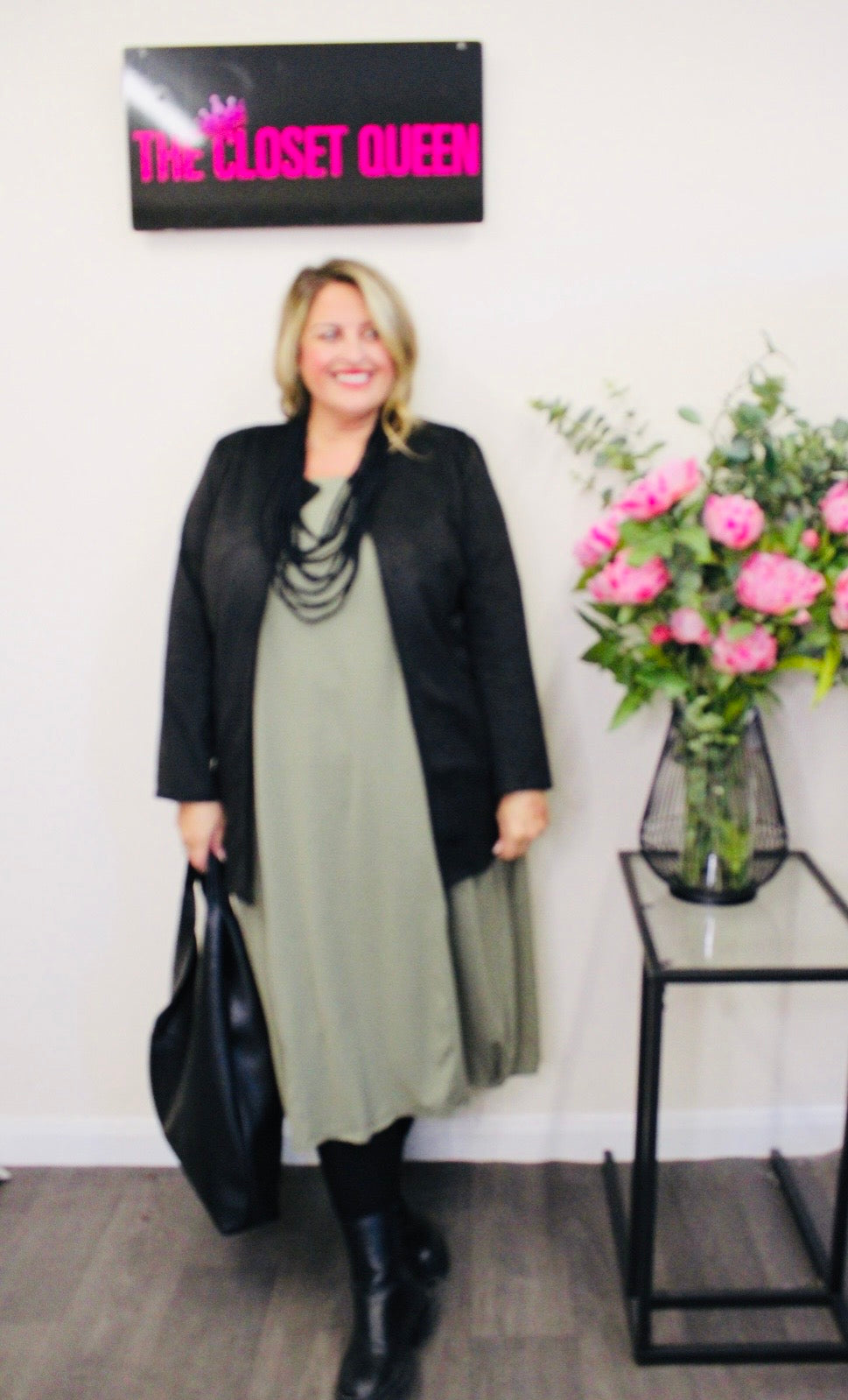 Suedette Collarless Jacket