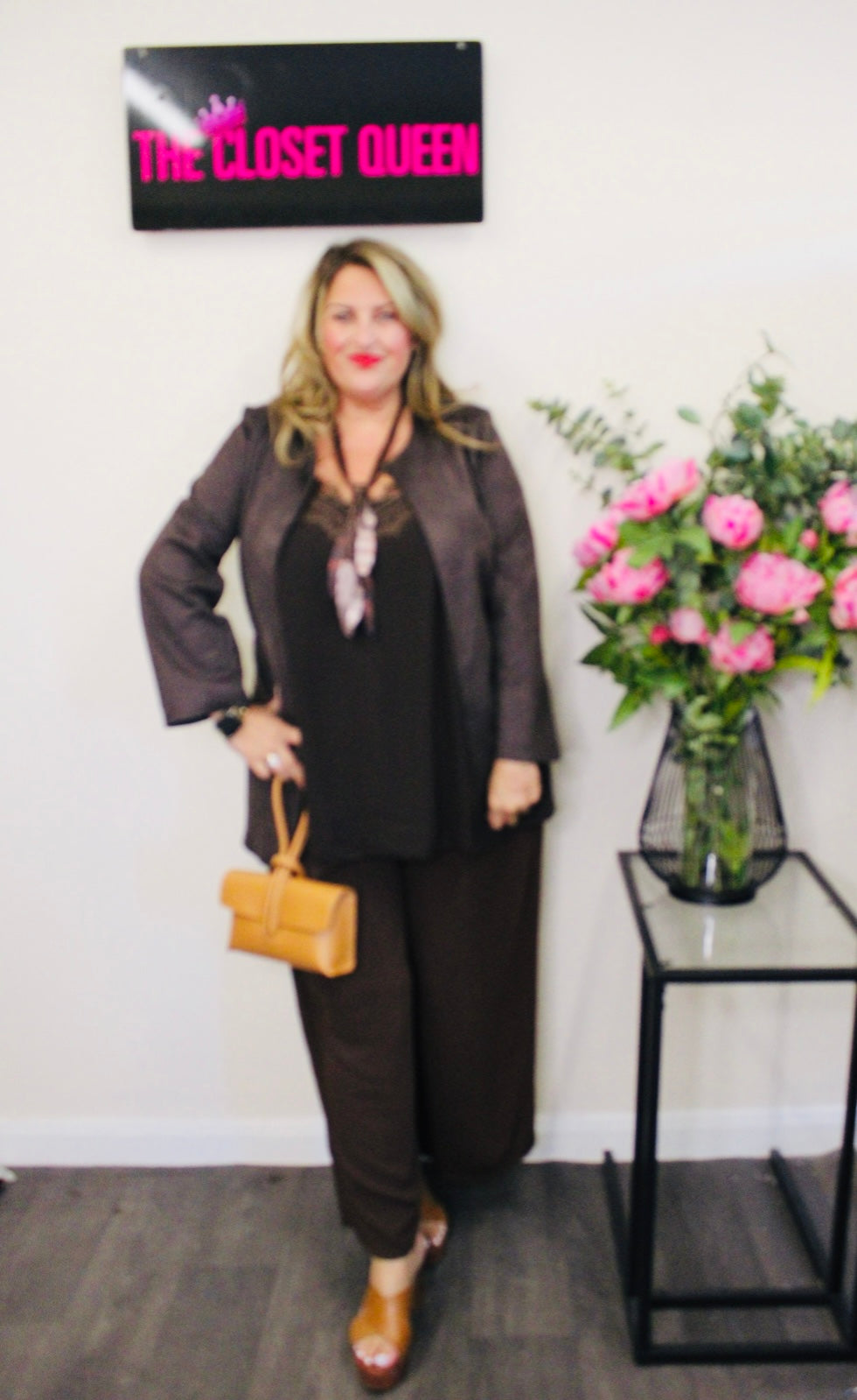 Suedette Collarless Jacket