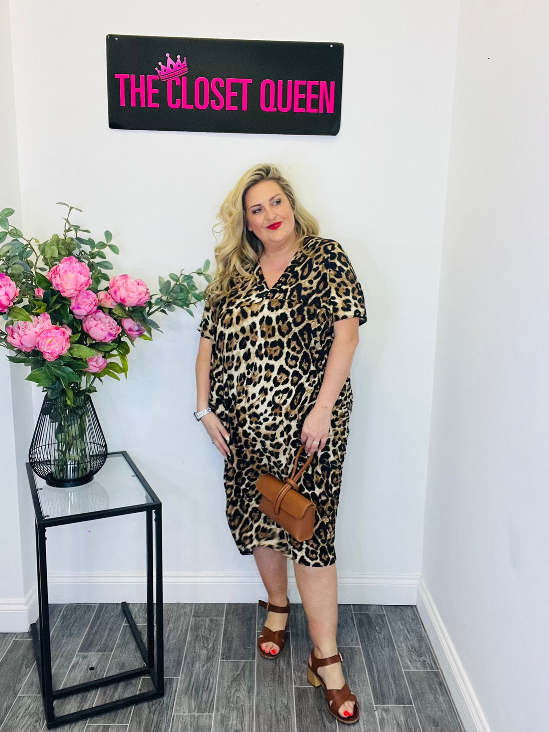 Watermelon Dress Leopard Print