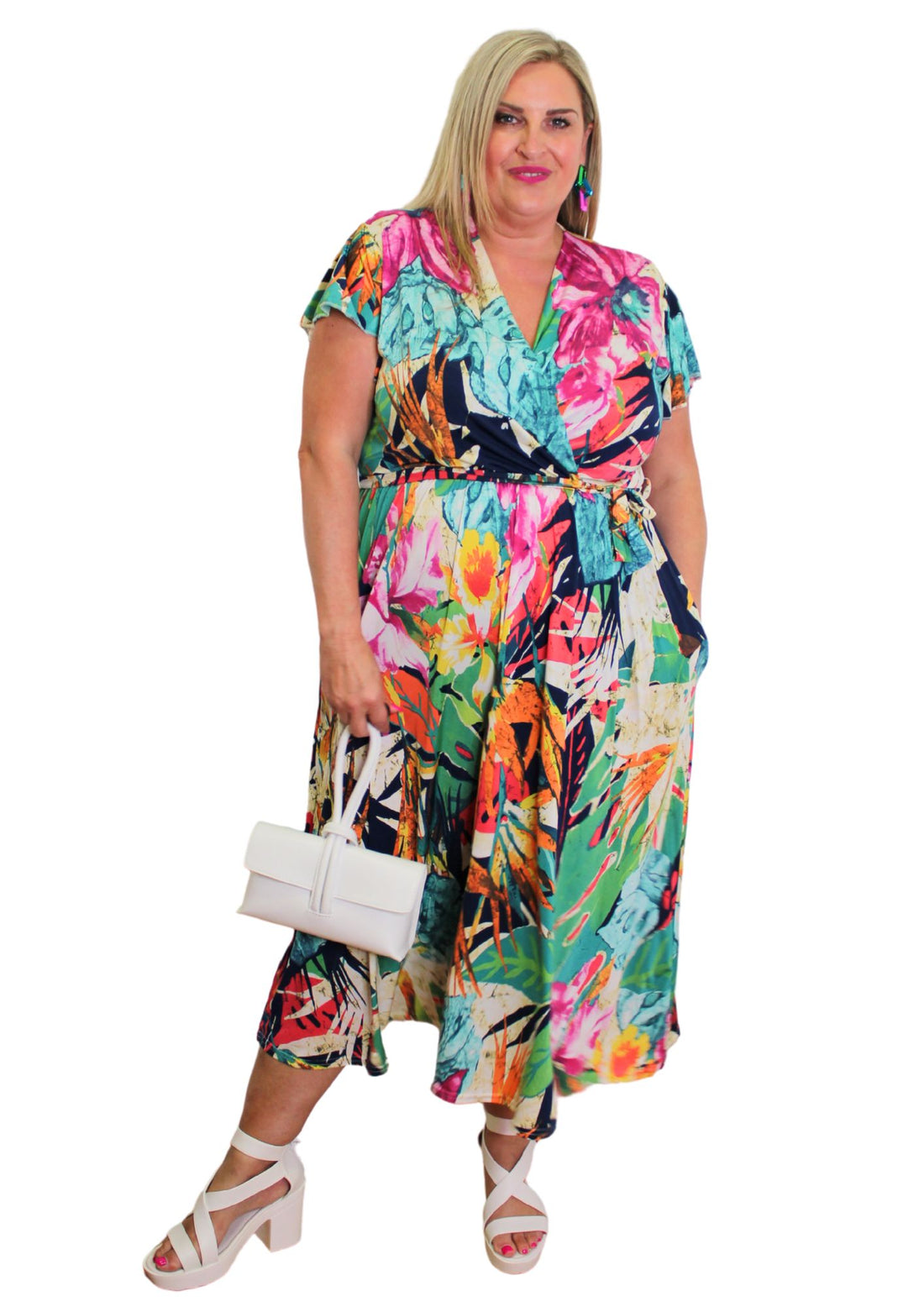 Capri Dress Botanical print