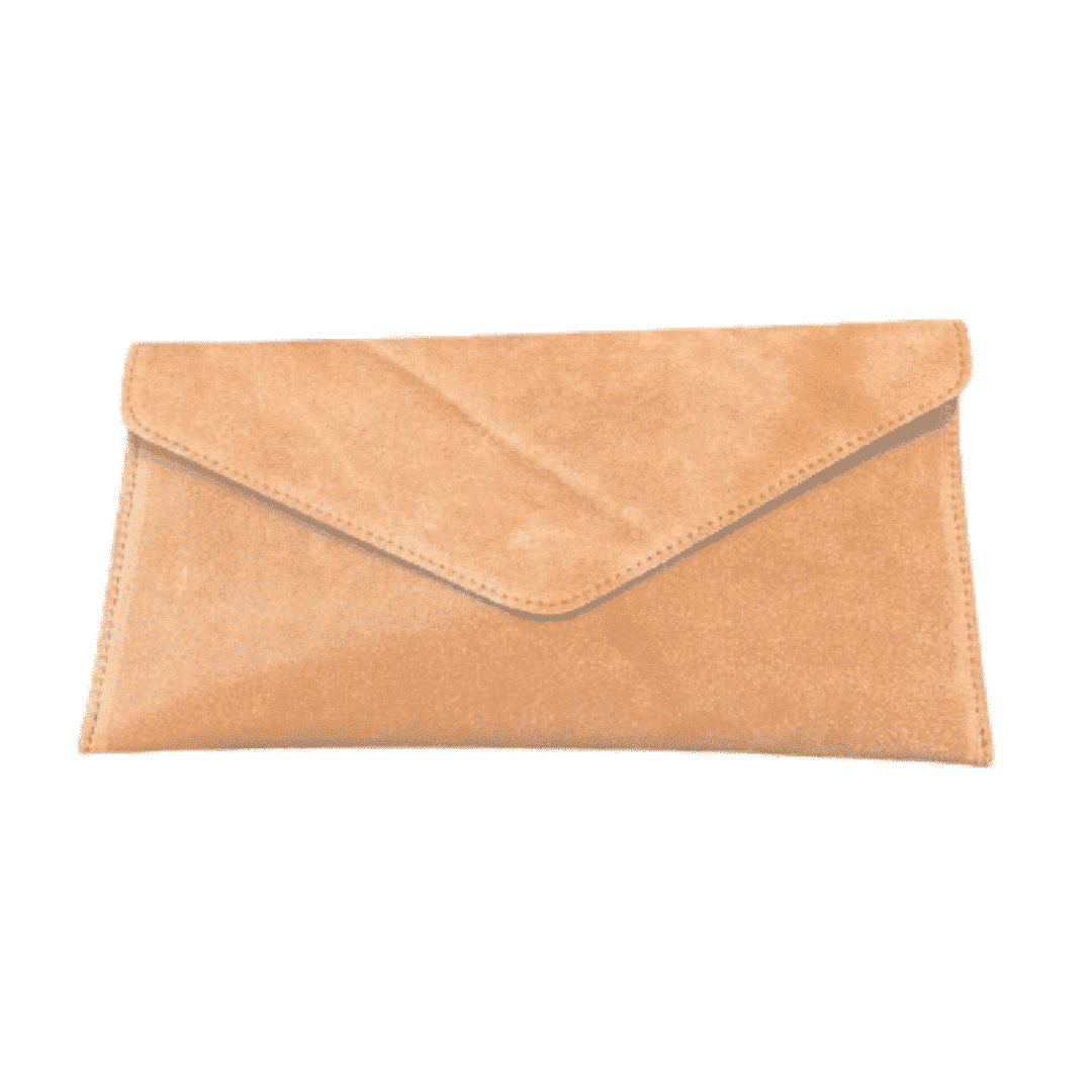 Envelope Clutch Suede Leather
