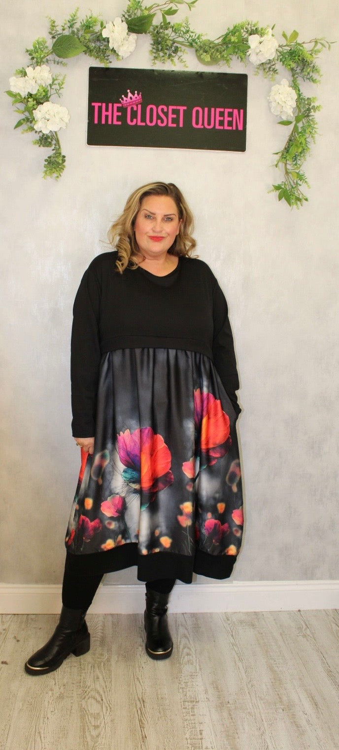 Satina Bottom Dress Poppy
