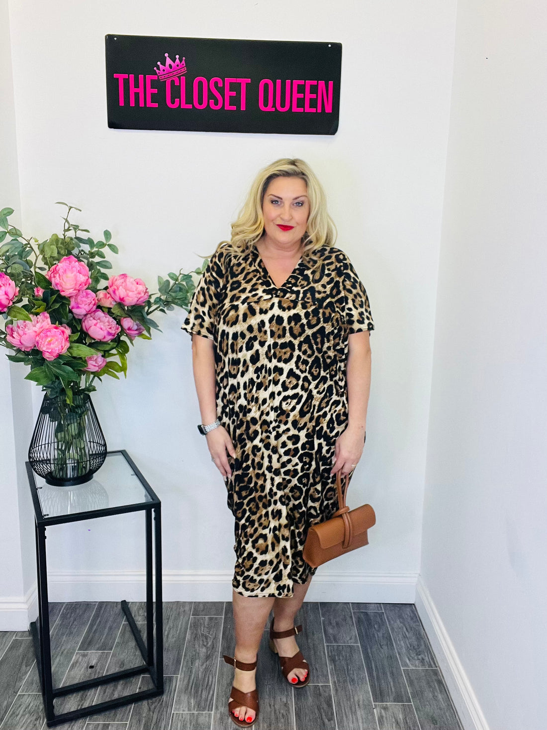 Watermelon Dress Leopard Print