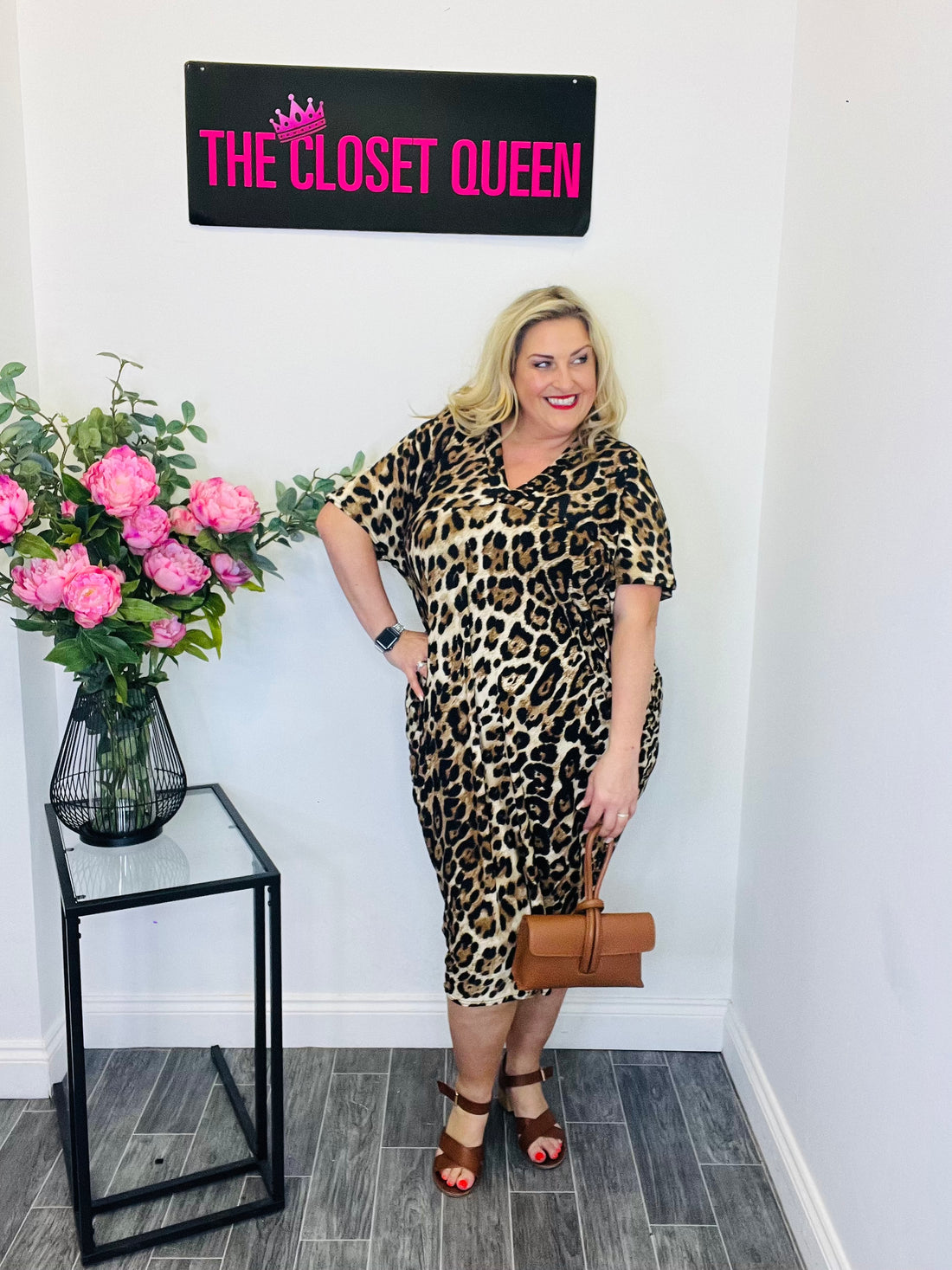 Watermelon Dress Leopard Print