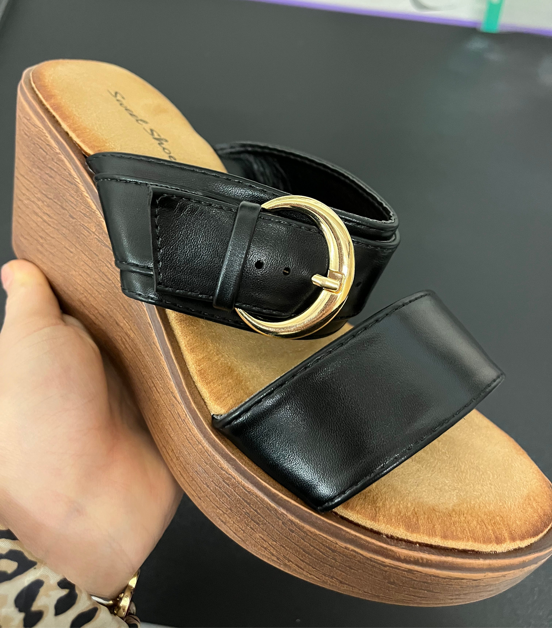 Two Strap Wedge Sandals