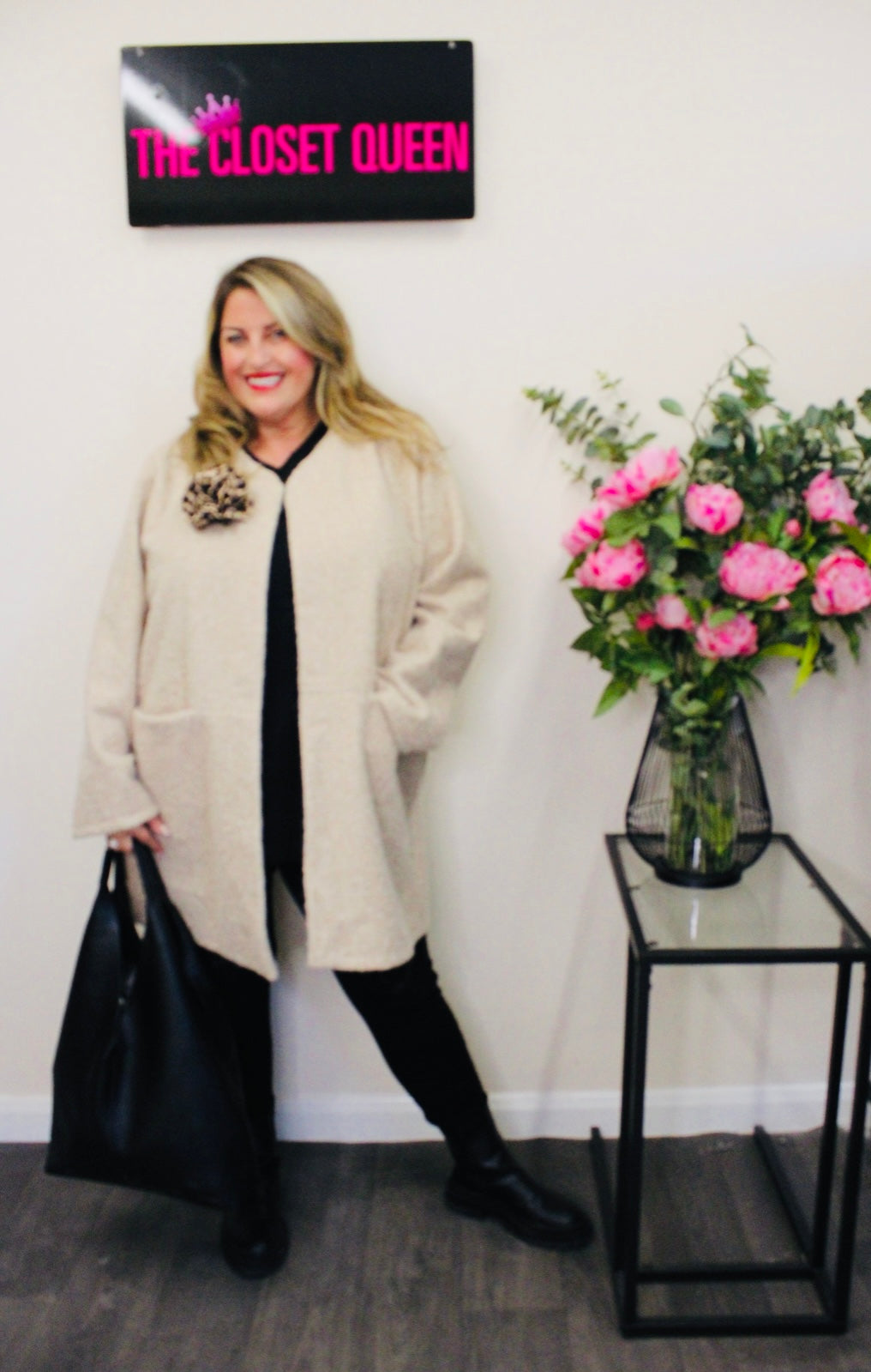 Eyelash Leopard Flower Coat