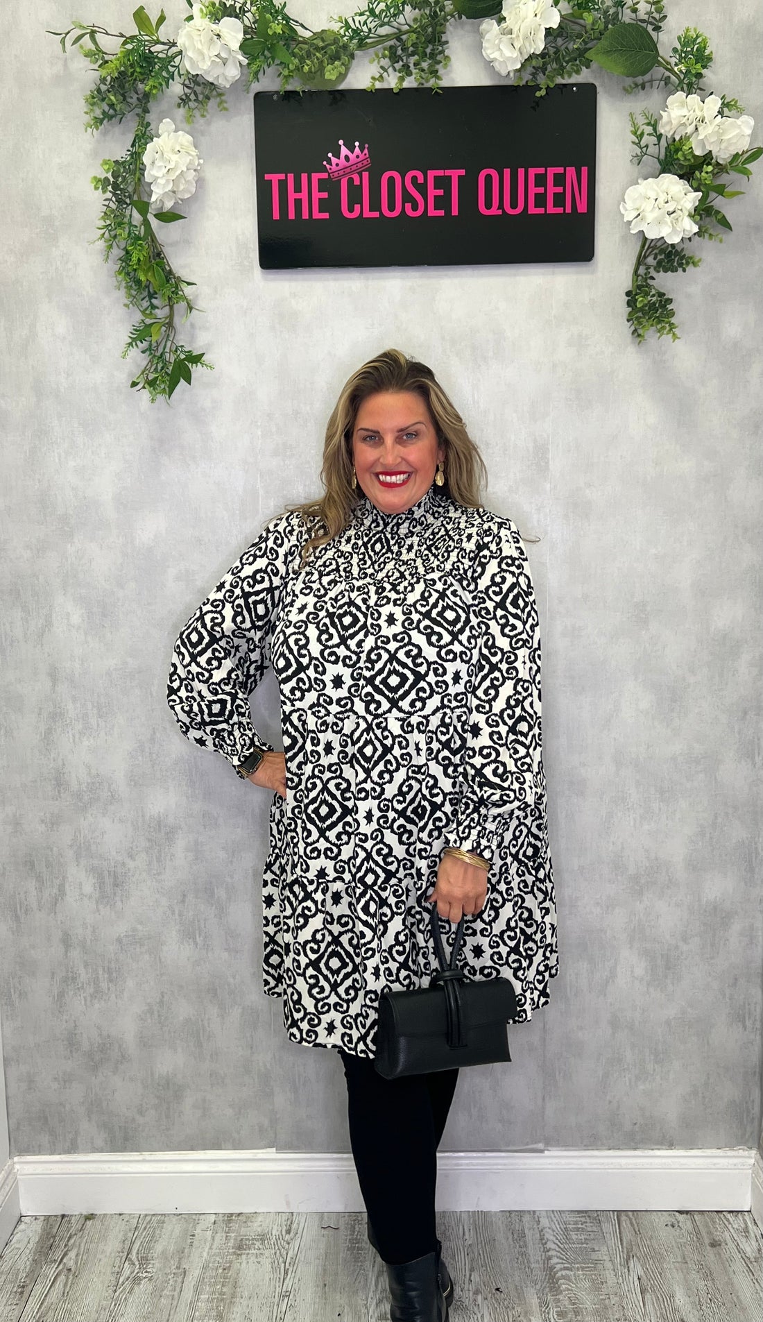Zoe Dress Diswirl Print