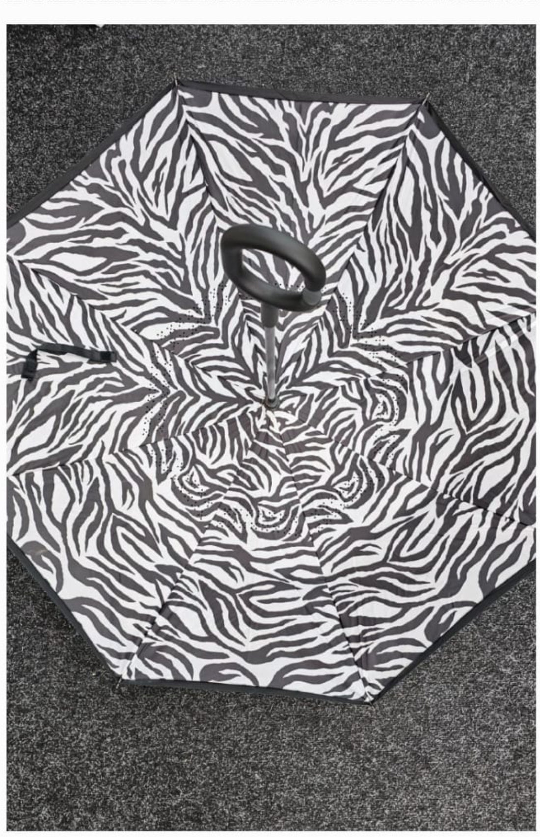 Inside Out Umberella Zebra Print