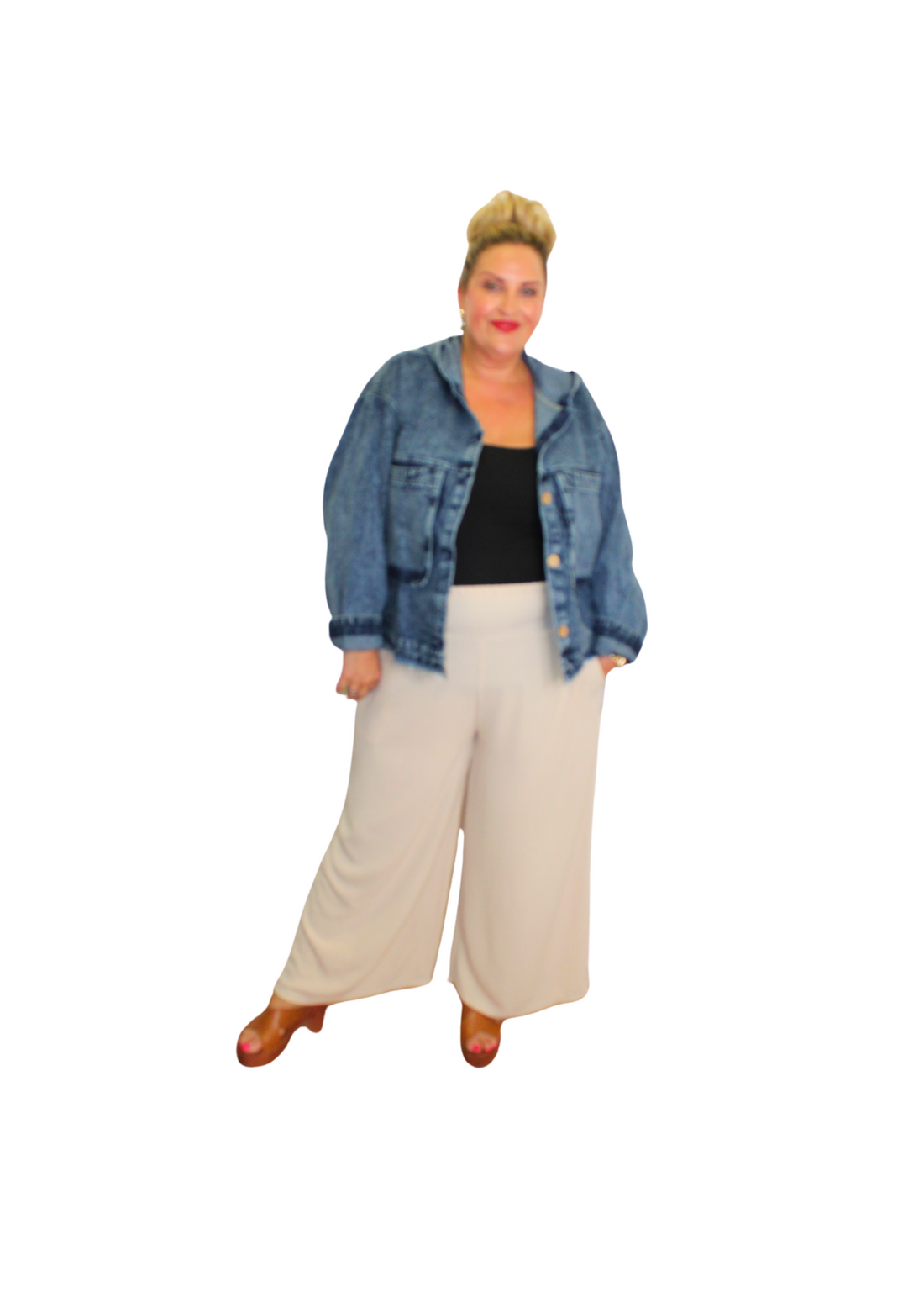 Hooded stone wash jacket