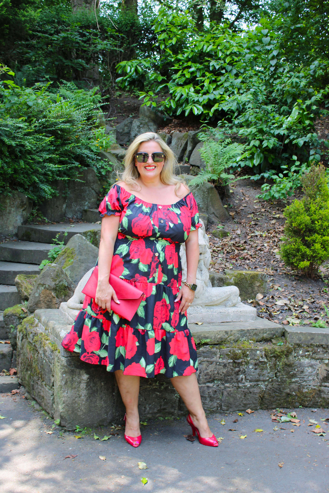 Rosa Dress Rose Print