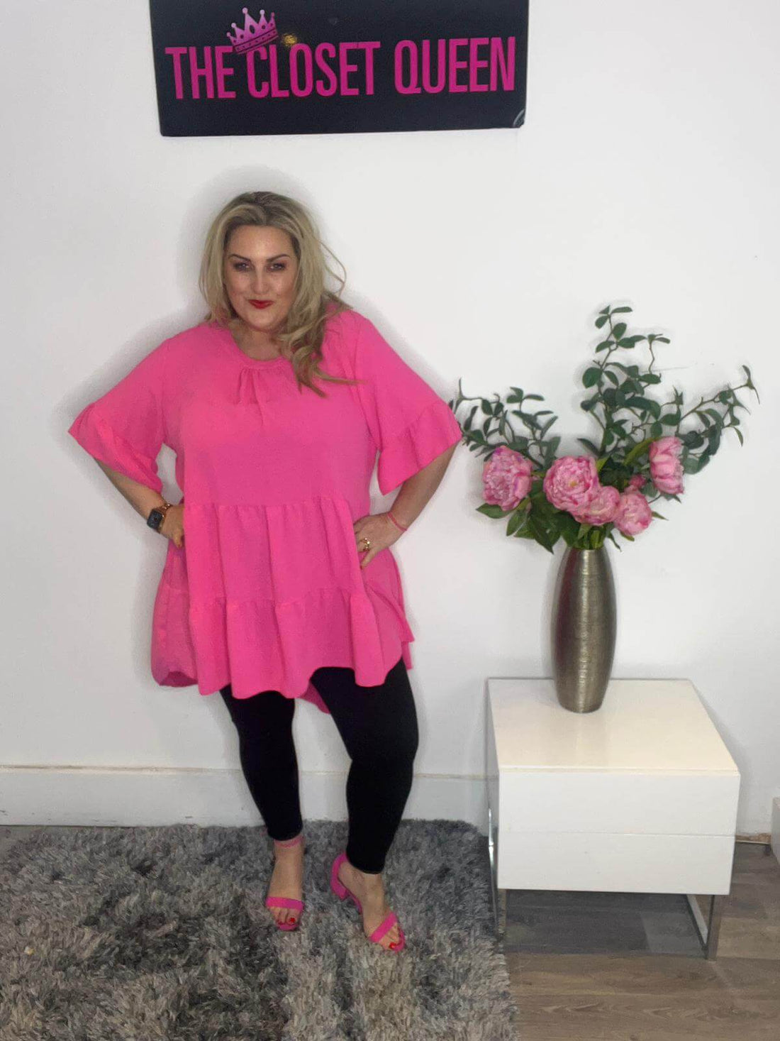 RM Smock top hot pink