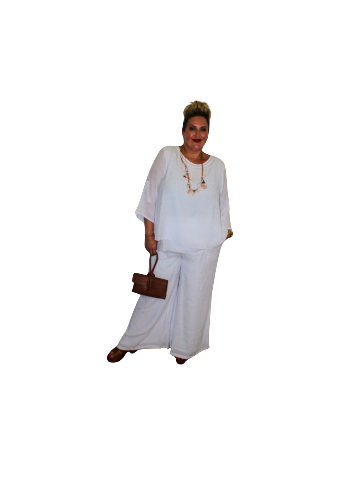 Split back top plain