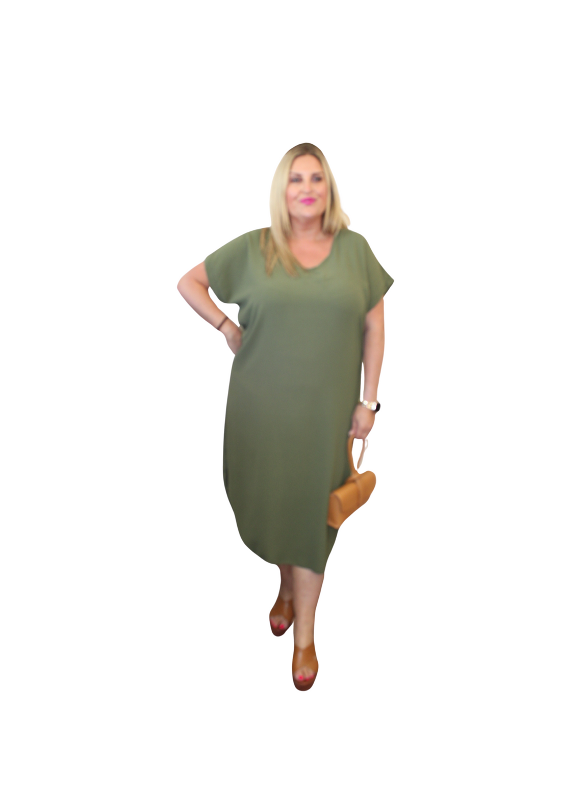 Slit Side Simple Dress